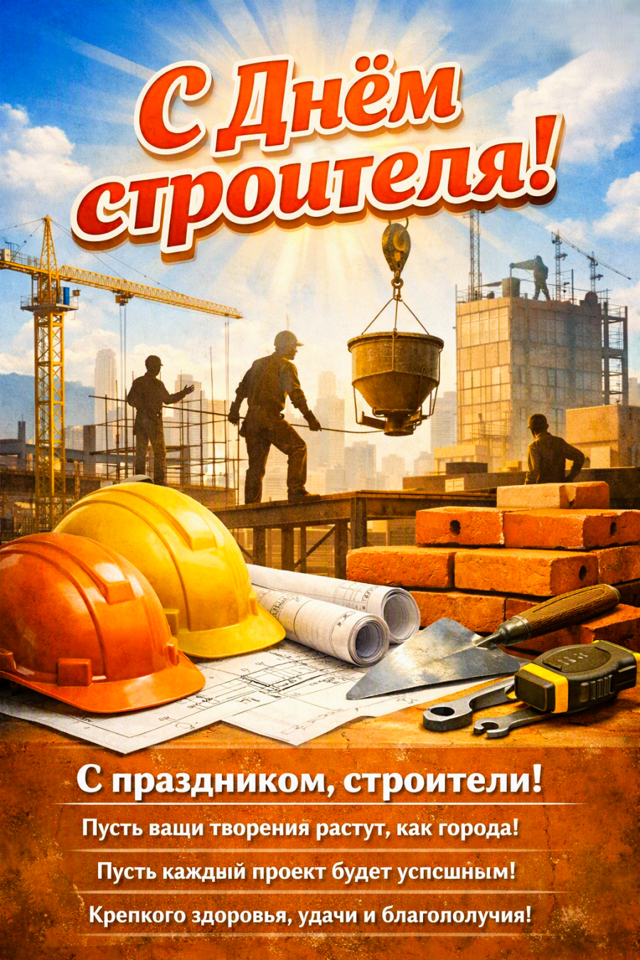 С днём строителя!