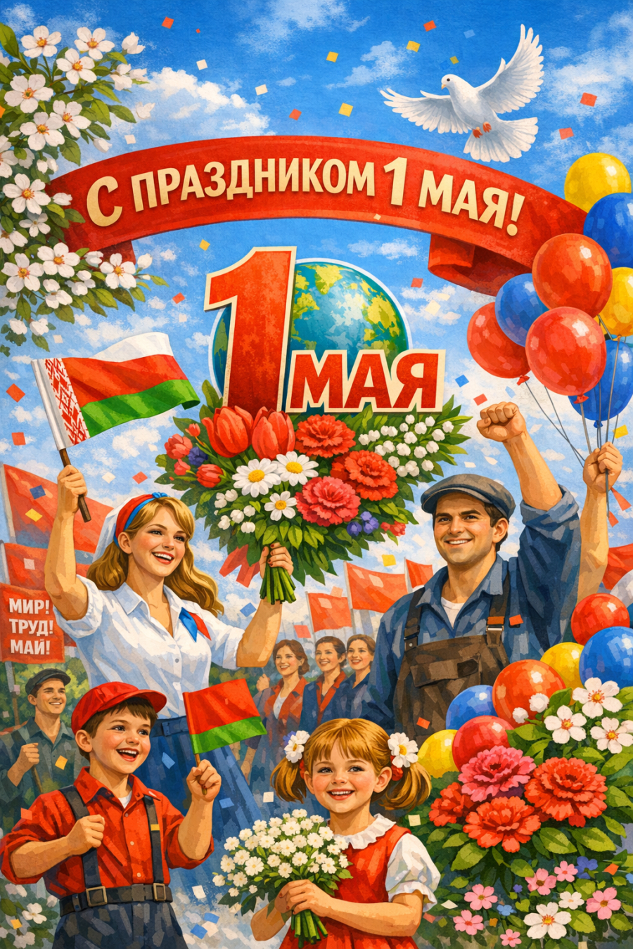 С Праздником Весны и Труда!