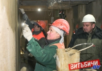 В профессиональном мастерстве соревнуются работники строительного треста № 9 в Витебске